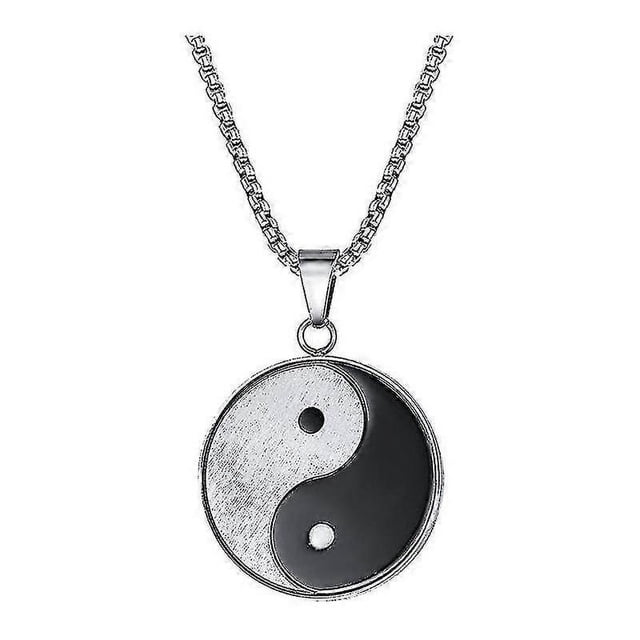 Yin And Yang Gossip Figure Necklace Titanium Steel Necklace Popular Jewelry---Product code 45041