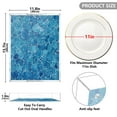 thumbnail image 3 of Acrylic Tray 15.7*11.8*1.9 Inch Transparent Tray Food Tray Tea Cup Tray Serving Trays Cosmetics Storage Kitchen Table Bathroom Sundry Storage Blue Corrugated Stone, 3 of 7