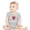 Grey, variant on Baby Girls Boys Short Sleeve Letter Prints Romper Bodysuits Clothes