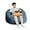 Blue, variant on 4ft Memory Foam Bean Bag Chair - Ultra-Soft Round Sofa for Adults & Teens with Removable Washable Cover - Perfect for Living Room, Dorm, Apartment, Gaming Room, Blue