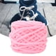 thumbnail image 5 of Hilo Grueso y rápido Lana Gruesa-Una Tira de Hielo Gruesa Hilo Aguja Tejer Manta Tejida Línea de Zapatillas (con Ganchillo)(Rosado), 5 of 5