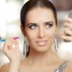 thumbnail image 3 of GOOHOCHY Pinzas de acero inoxidable para cejas, pinzas para recortar cejas con cepillo, 3 of 7