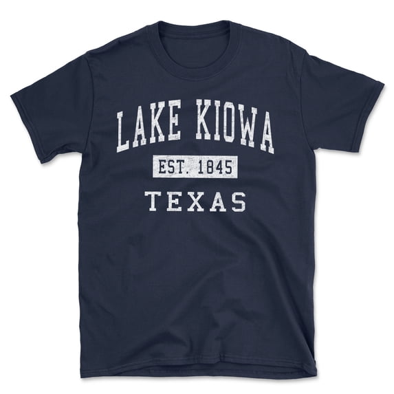 Lake Kiowa Texas Classic Established Men's Cotton T-Shirt