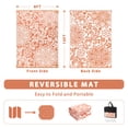 thumbnail image 4 of MJIAexp 6'x9' Orange Outdoor Rug Patio Rug Waterproof RV Outdoor Rug Camping Rugs Reversible Plastic Straw Rug Large Outdoor Mat for Camping, Balcony Apartment, Patio, Porch, Picnic, Beach, 4 of 7