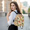 thumbnail image 6 of FORMRS Mini Backpack Purse for Women Travel Daypack Casual Shoulder Bag, Beige Leaves, 6 of 7