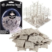 Monster Adventure Terrain- 50pc Grass Pinecone Tile Expansion Pack- Paintable 1x1" Tile Set- Easy Snap Creates Amazing Tabletop Terrain in Minutes