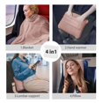 thumbnail image 3 of Regal Living 4 in 1 Cozy and Practical Travel Throw, Dusty Pink, 45 x 60, 3 of 7