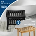 thumbnail image 4 of Waterproof Shower Seat Stool Chair for Bathroom Bathtub,HDPE Shower Bench with Storage Shelf,Non-Slip Spa Stool,for Small Bathrooms Inside Shower and Outdoor Use, 4 of 7
