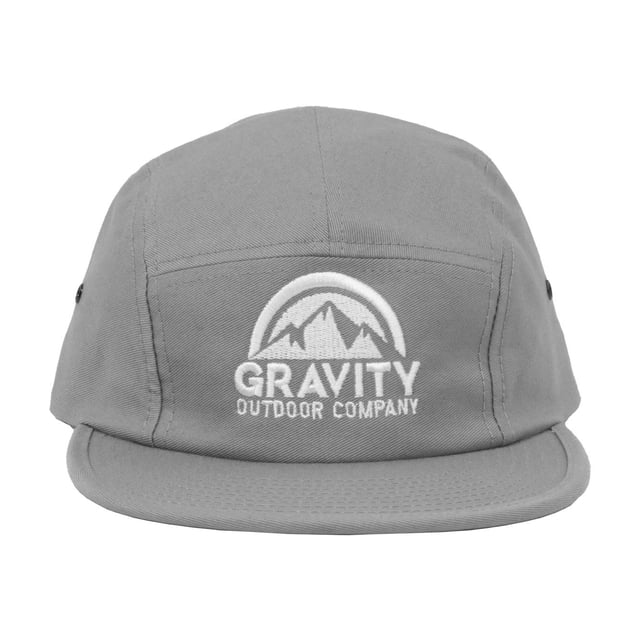 Gravity Outdoor Co. 5 Panel Hat - Grey