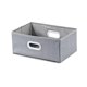 thumbnail image 1 of Caja de almacenamiento de ropa con asa, caja plegable de tela no tejida para guardarropa en el hogar, gris, 1 of 4
