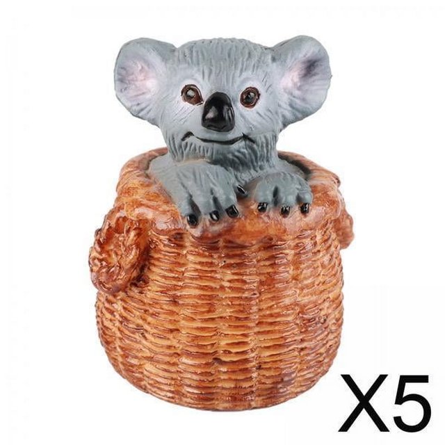Escultura de koala,Estatuillas de animales de koala Escultura Animal de vida silvestre,Estatuillas de koala Juguetes para niños Figuras australianas,Figura modelo de koala Juguete realista