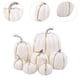 thumbnail image 2 of 7 calabazas falsas, pequeñas verduras artificiales para Halloween, hogar y otoño. Blanco, 2 of 5