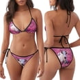 thumbnail image 3 of Balery Flower Field Cow Pijama Estampado Bikini de Dos Piezas para Mujer - Conjunto de Bikini Ajustable Sexy y Cómodo para Playa, 3 of 6