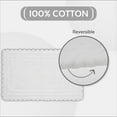 thumbnail image 6 of Better Trends 21" x 34" Bathroom Rug – 100% Cotton, Extra Soft Tufted Reversible Bath Mat, Water-Absorbent, Machine Washable (White) Lilly Crochet Collection, 6 of 7