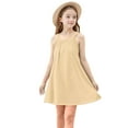 thumbnail image 7 of Ashirexll Teen Summer Dresses, Girls Summer Dress, 4-15Y Girls Cute Casual Slip Dress Solid Color Sleeveless Camisole A-Line Dress, 7 of 7