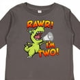 thumbnail image 4 of Inktastic Rawr I'm Two Dinosaur Boys or Girls Long Sleeve Toddler T-Shirt, 4 of 5