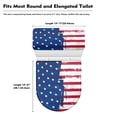 thumbnail image 6 of HELLHERO American flag Toilet Cover & Elastic Edge Toilet Bowl Cover for Toilet, Elastic Fabric, Machine Washable, 6 of 6
