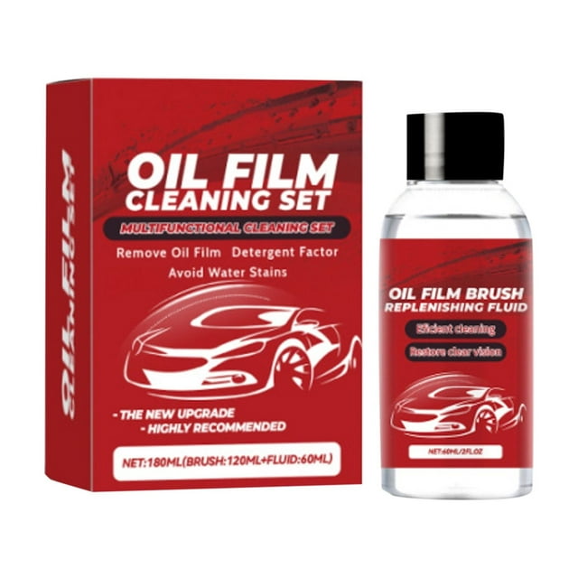 asddcavvf 60ml Car Windshield Oil Film Cleaner Penetrates And Decomposes Stubborn Oil Film Lint Collector for Washing compatible with Machine Washing compatible with Machine Lint Efflorescence Remover