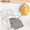 thumbnail image 3 of FOR U DESIGNS Yellow Sunflower Dot Print Recliner Cover Waterproof Anti-Slip Reclining Seat Cushion Slipcover for Dogs, Easy to Install Reclining Sofa Cover Machine Washable Furniture Protector, 3 of 6