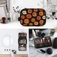 thumbnail image 6 of Iauyy 3 Piece Large Portable Hanging Toiletry Bags for Travel,Foldable Makeup Organizer with Multiple Compartments for Men&Women，Cute Pumpkin, 6 of 9