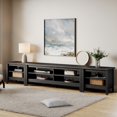 TV Stand for 90 inch TV Entertainment Center Wood TV Console Table for