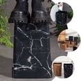 thumbnail image 5 of OATIPHO Stylish Black Marble Texture Plastic Waste Bin for Storage Tidy Living Room Bedroom Size 10.5 x 10.5 x 11.5 Inches, 5 of 8