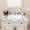 31"x22"-3 Faucet Hole, variant on LHSHID 22-inch×4-inch Bathroom Sink Side Splash,suitable for bathroom vanity sink top sizes,engineered marble stone side splash,Panda White.