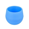 thumbnail image 2 of BiFandian Mini Plastic Pot, Ribbed Small Round Flower Planter Colorful Nursery Container, Cactus Herb Desktop Bonsai Decor, 6 Color Options for Shelf, Windowsill, 2 of 7