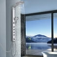 thumbnail image 2 of Costway 40'' Aluminum Alloy Shower Column Rainfall Panel Massage Jet System w/Hand shower, 2 of 7