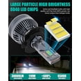 thumbnail image 2 of Bombillas LED H7 H18 de CHOPDARK, 110 W, 3000 lm, 6500 K, luz blanca fría, 2 of 7
