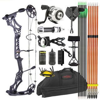 Archery Compound Bow Kit 30-70lbs 320fps Adjustable Arrows Target Hunting Shoot
