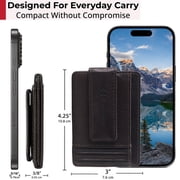 Alpine Swiss Mens RFID Safe Magnetic Money Clip Wallet Slim Front Pocket Wallet