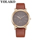 thumbnail image 2 of Reloj de cuarzo para mujer, relojes para mujer YOLAKO Reloj de pulsera analógico de cuero de cuarzo casual para mujer, 2 of 2