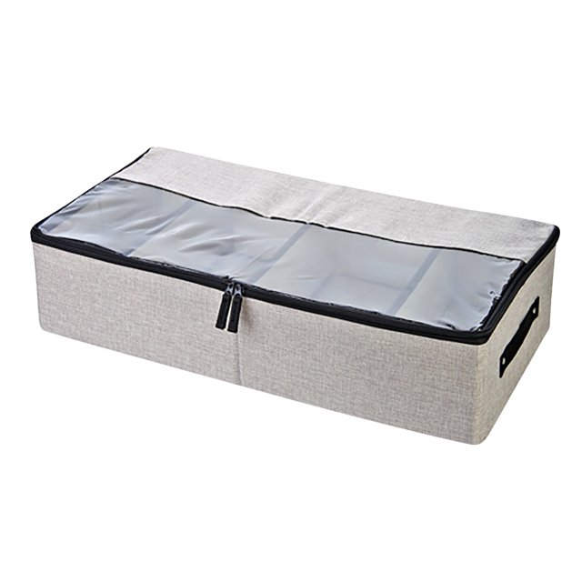Cqxid Home Textile Storage Under $15 Transparent Shoe Box Storage Box Space Saving Bed Bottom Shoe Cabinet Household Proof Shoe Organizer