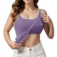 thumbnail image 1 of Débardeur Soutien-Gorge Léger Sans Coutures pour Femmes avec Bonnets Intégrés, 1 of 4