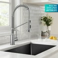 thumbnail image 4 of KRAUS Bolden Commercial Style 2-Function Single Handle Pull Down Kitchen Faucet in Stainless Steel, 4 of 8