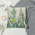 thumbnail image 2 of GOSMITH Hand Painted Green Cactus Plants In The Desert Inspiration  Cushion Cover Case For Sofa Living Room Family Office Decorative Throw Lumbar Pillow Case Cushion Cover Rectangle, 2 of 5