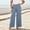 Gray, variant on Pants for Women Dressy Casual Elastic Waist Wrap Cross Front Wide Leg Dress Pants Comfort Loose Fit Trousers for Business Work Office