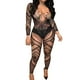 thumbnail image 1 of Gibobby Lencería sexy de encaje para dormir Bodycons de encaje Floral a la para mujer, lencería Sexy, pantimedias, disfraces de mujer, Body de encaje, lencería(Negro,Talla única), 1 of 5