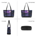 thumbnail image 6 of FORMRS Canvas Laptop Tote Bag for Women with 15.6" Computer Compartments Shoulder Handbag, Purple Street, 6 of 7