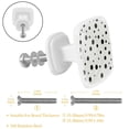thumbnail image 2 of 4 Pieces Set Drawer Pulls Handle Square Wardrobe Cabinet Knobs with Stainless Steel Screws Furniture Kitchen Decor, 2 of 5