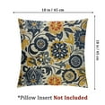 thumbnail image 4 of nygtbtfer Set of 2 Carpet Pattern Decorative Throw Pillows Outdoor PillowCase Square Linen Cushion Case Decor for Sofa Couch Bed White, 4 of 7