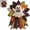 ghost, variant on Beginner-Friendly Oversized Halloween Character Quilted Door Hanger Sewing Kit Handmade DIY Craft Set for Halloween Home Decor Front Door Decoration and Seasonal Display (pumpkin)