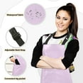 thumbnail image 2 of Taro Purple 5 Pcs Kitchen Set Heat Resistant Oven Mitts and Non-Slip Pot Holders with Adjustable Cooking Apron, 2 of 6