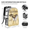 thumbnail image 4 of Susaid We Live for Adventure Print Clear Backpack See Through Transparent Plastic Clear Bookbags for School, College, Stadium,Work, 4 of 7