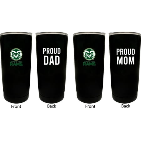 

Colorado State Rams Proud Mom and Dad 16 oz Insulated Stainless Steel Tumblers 2 Pack
