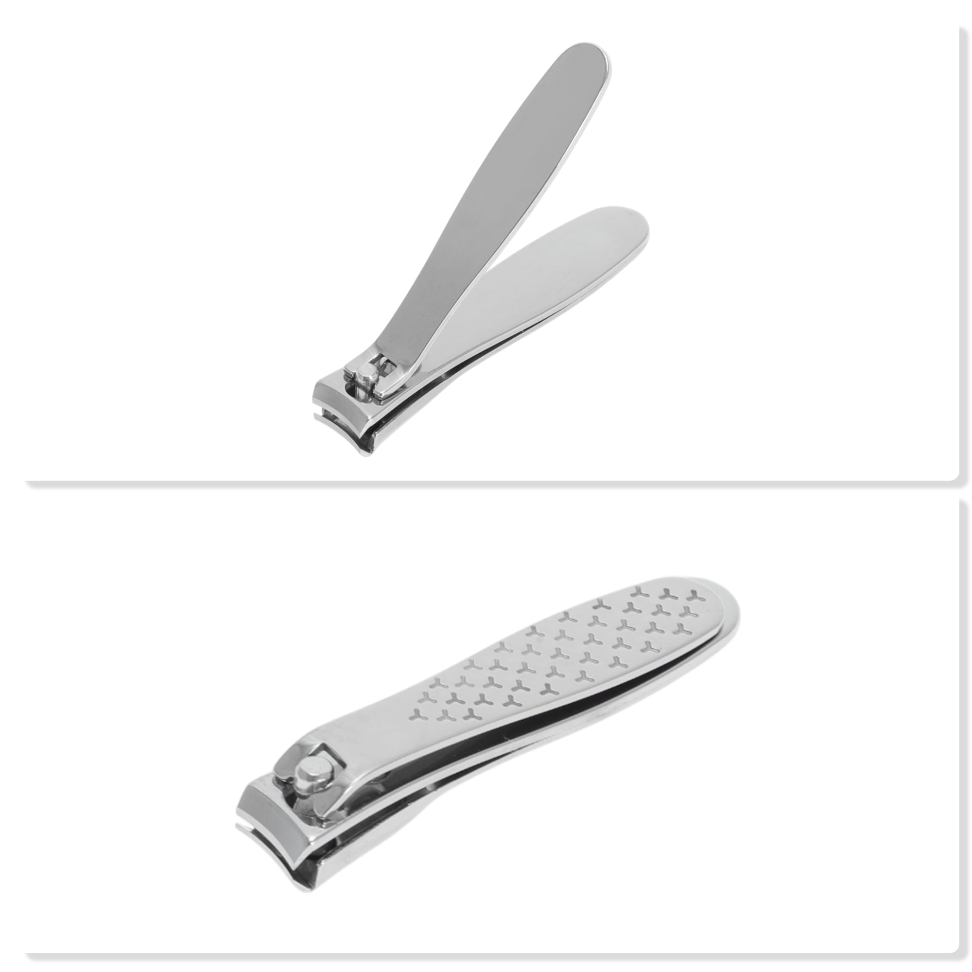 Unique Bargains 1pc Carbon Steel Convenient Nail Clippers 3.15" Length Silver Tone Small