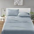 thumbnail image 4 of Degrees of Comfort Coolmax Cooling Sheets Set for Twin Size Bed, Moisture Wicking for Night Sweats Best Comfort, Cool Sheets for Hot Sleepers During Warm Weather with Deep Pocket 3PC Light Blue, 4 of 5
