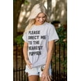 thumbnail image 4 of Please Direct Me Nearest Puppies Women's Graphic T Shirt Tees Brisco Brands S, 4 of 5