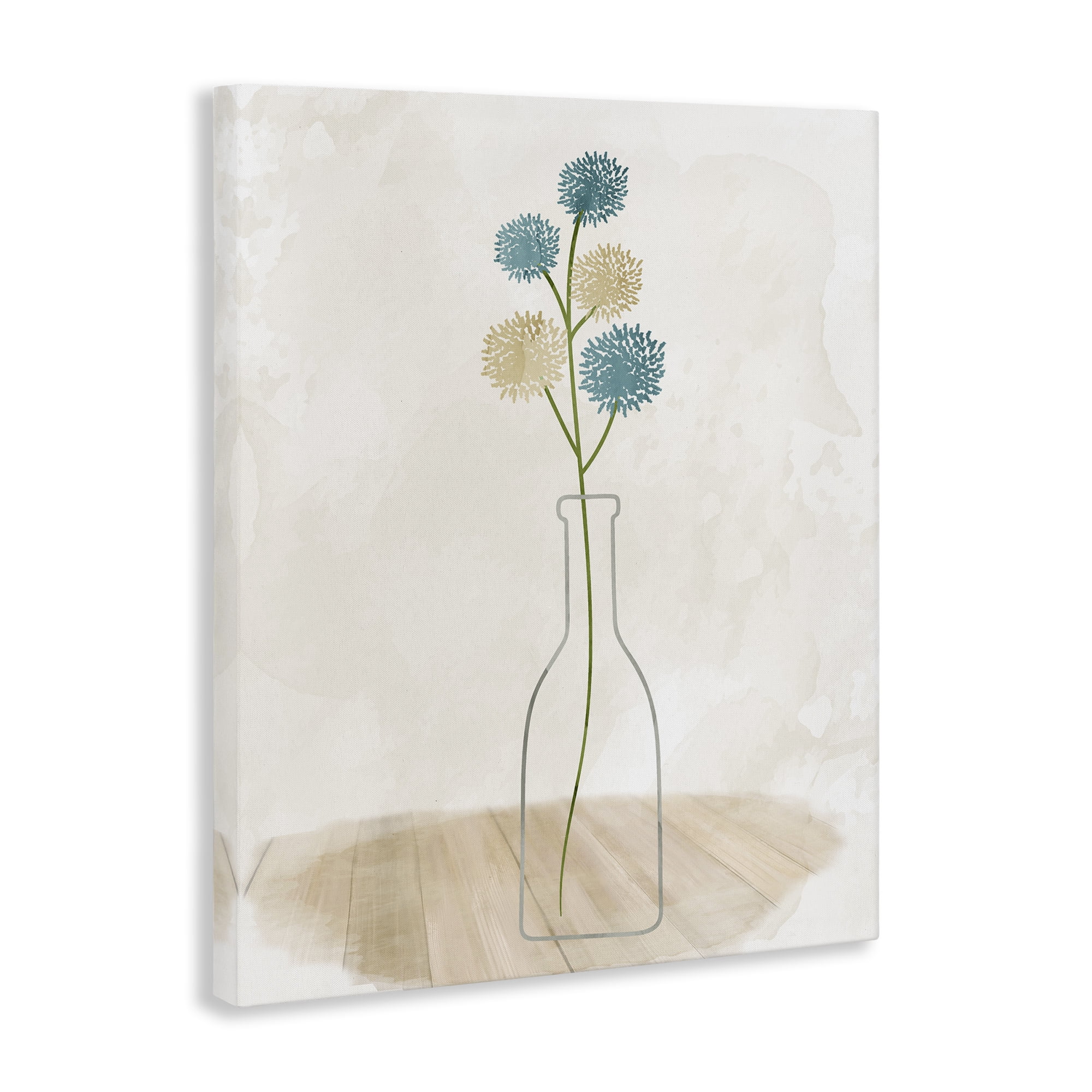 Stupell Industries Simple Bud Vase Botanical & Floral Painting Gallery Wrapped Canvas Art Print Wall Art, 16 x 20